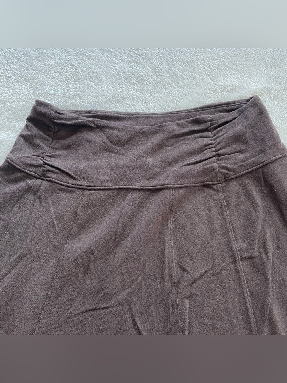 Athleta Brown Mini A-Line Skirt Zip Back Pocket size XS - Picture 2 of 12